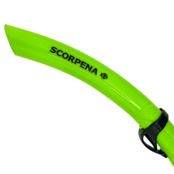 Трубка Scorpena E2 с клапаном, неон. зел.
